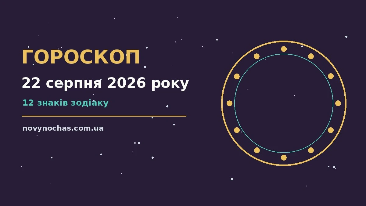 Гороскоп на 22 серпня 2026 року: що підготували зорі для впевненого початку дня