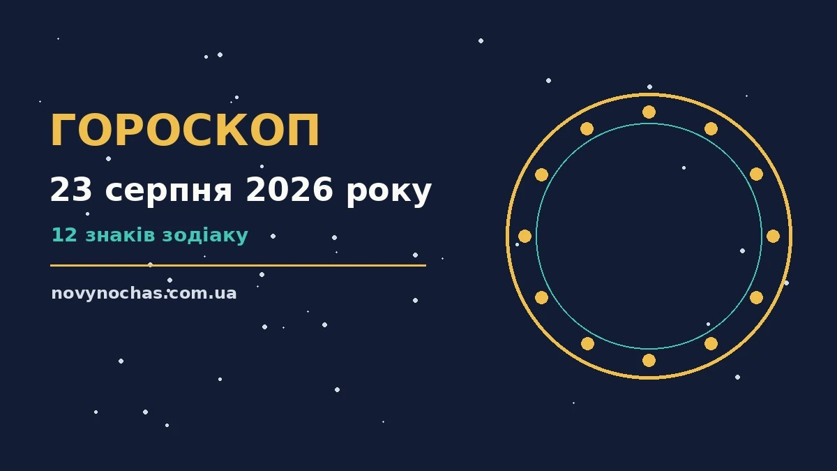 Гороскоп на 23 серпня 2026 року: що підготували зорі для впевненого початку дня