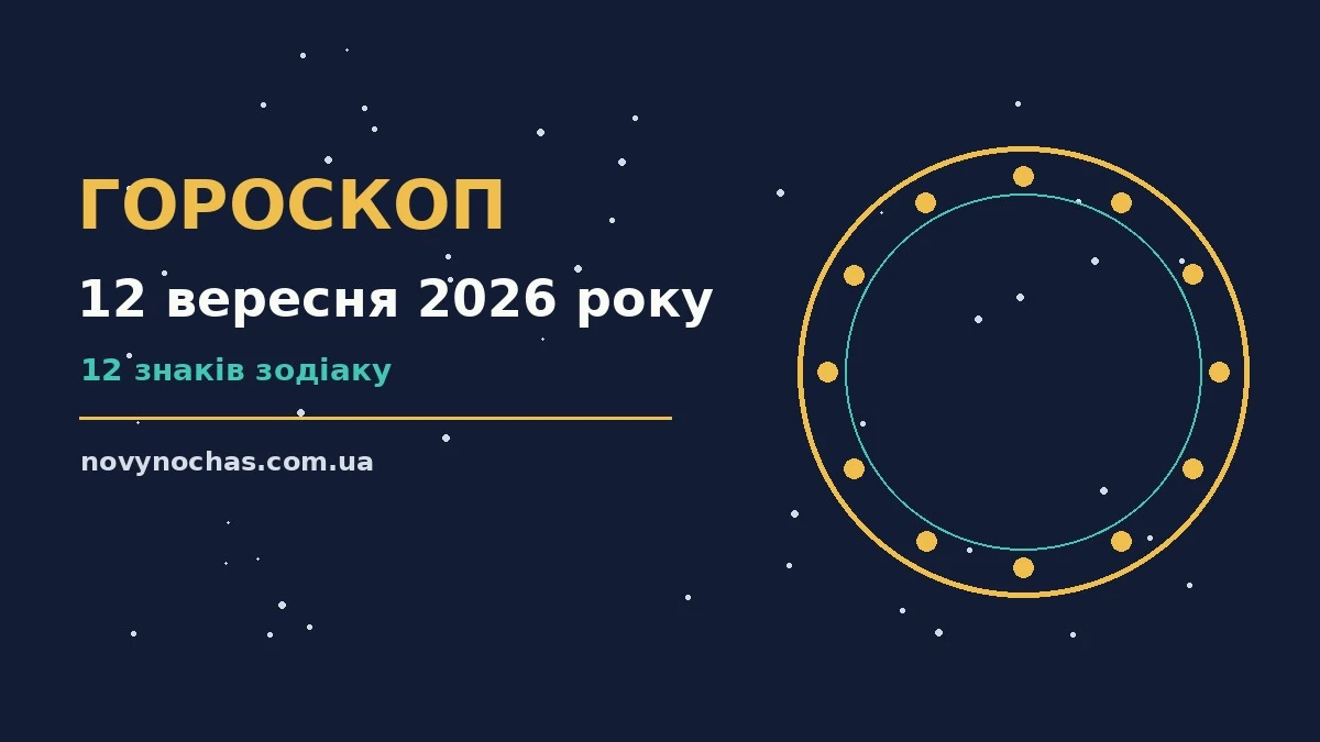 Гороскоп на 12 вересня 2026 року: що підготували зорі для впевненого початку дня
