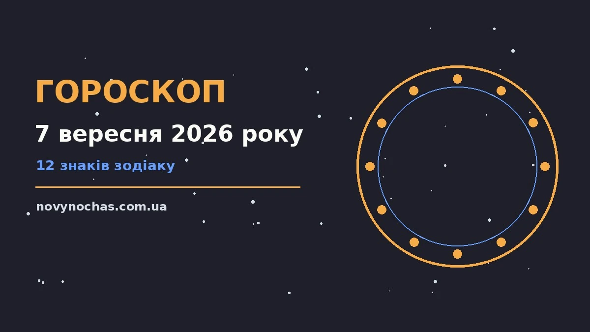 Гороскоп на 7 вересня 2026 року: що підготували зорі для впевненого початку дня