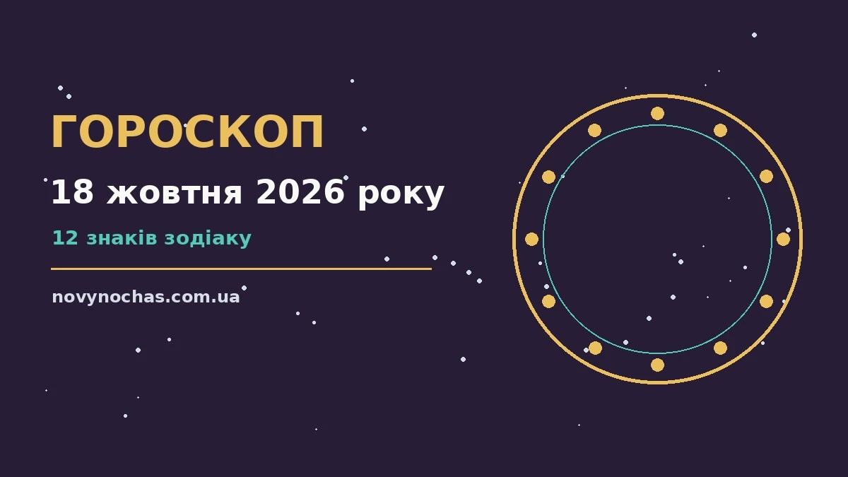 Гороскоп на 18 жовтня 2026 року: що підготували зорі для впевненого початку дня