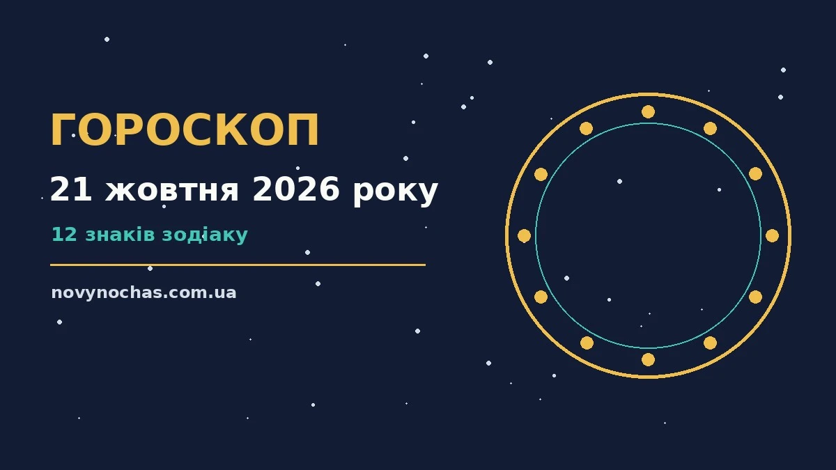 Гороскоп на 21 жовтня 2026 року: що підготували зорі для впевненого початку дня