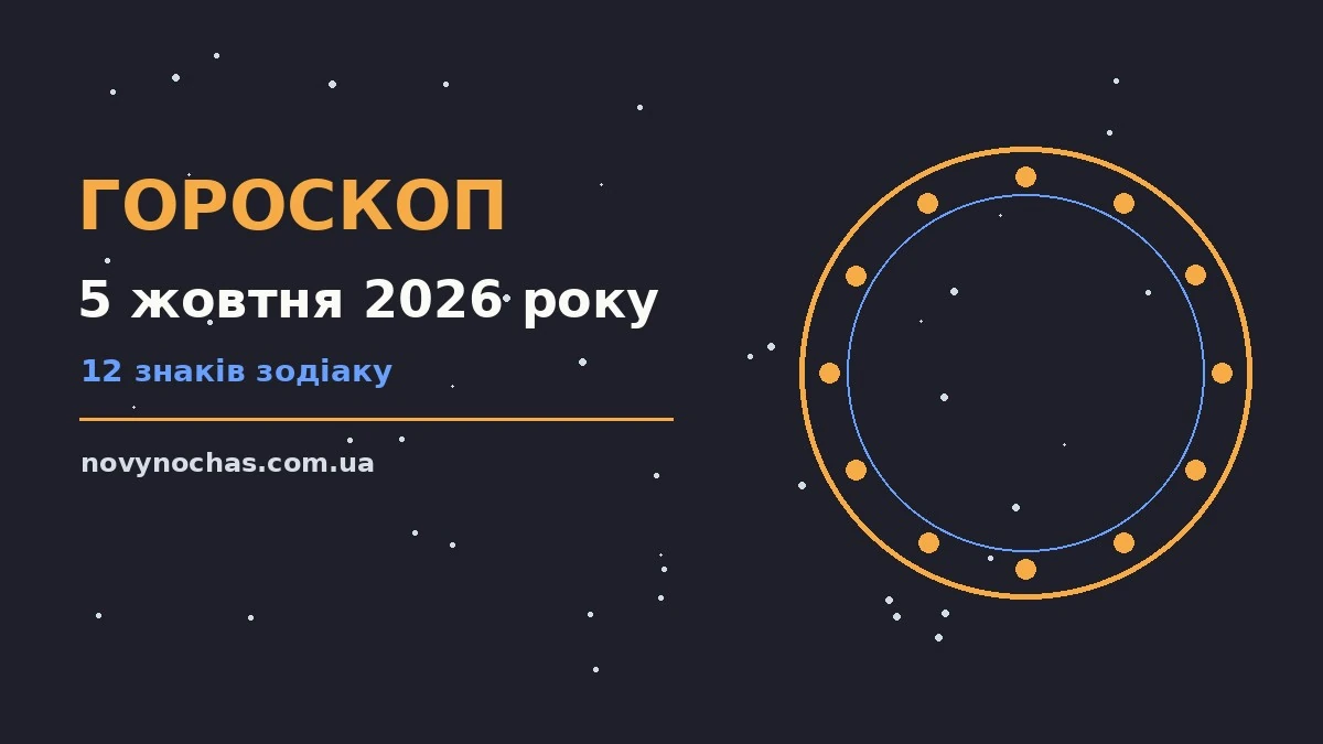 Гороскоп на 5 жовтня 2026 року: що підготували зорі для впевненого початку дня